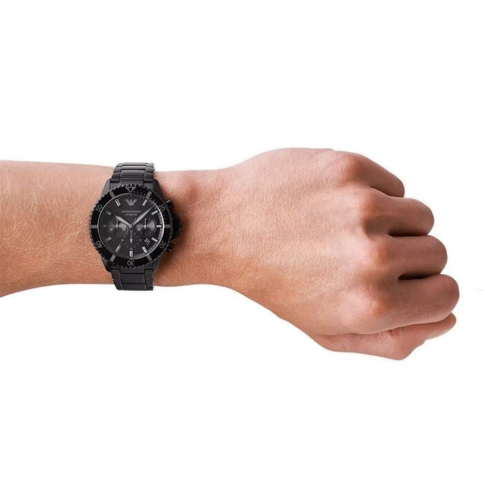Emporio Armani Men's AR11363 Black Stainless Steel Chronograph Watch - Image 2